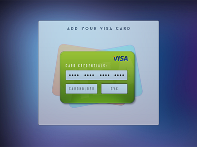 Add a Visa Card 2x cash credit credit card finance money visa