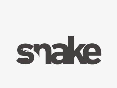 Snake animal cobra espace lettering lettre logo negatif negative python reptile s serpent snake space type typeface typography