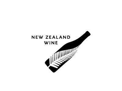 New Zealand Wine new zealand wine logo bottle country new zealand black nouvelle-zélande nouvelle bouteille vin noir feuille