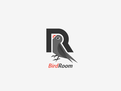 Bird Room beak bec bird brand cage chambre design feather identite identity logo logodesign logotype oiseau plume room