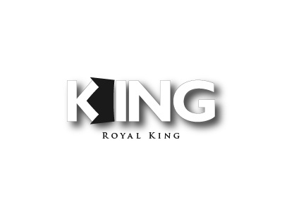 Royal King | Letter K and Crown black blanc couronne crown design k king letter lettre logo noir roi royal typography white