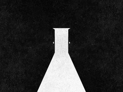 Lab Open open lab laboratory chemistry scientific science logo design light door experience negative space black white symbol