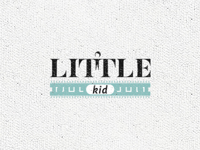 Little Kid boy child childhood design enfance enfant fille garcon girl kid lettering little logo mark petit symbol t text type typographie typography