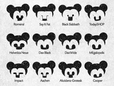 Playing With Number 3 3 animal black character design disney ear eyes face font gray head illustration logo logotype mark mickey mouse negative nose number shape space symbol three type typography white
