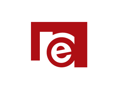 Red branding logo vector