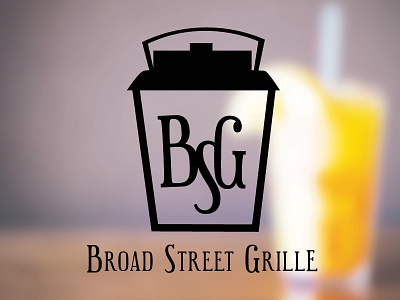 BSG Logo branding brandmark logo minimal old style restaurant simple type