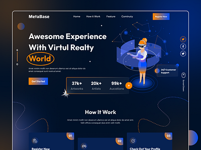 METAVERSE Landing Page