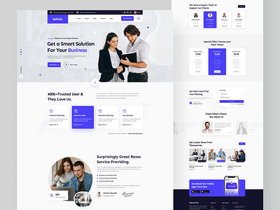 Business Consulting website by Saiful Talukdar on Dribbble