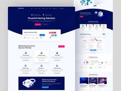 Hostim-Web Hosting Landing Page builder clean cloud dedicated server domain domain hosting host hosted hosting landing page plan pricing provider service template vps web web design web hosting website