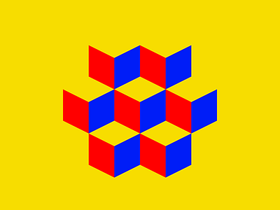 Color Cubes branding icon vector