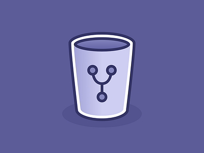 Code Bucket icon illustration vector