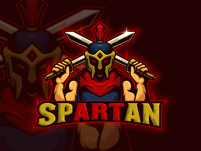 sp ART an branding esport logo esportmlogo game logo mascot mascot logo spartan vector warior