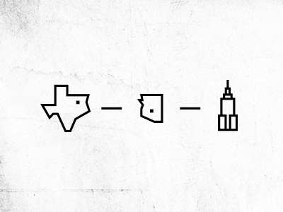 Locales cities icons illustration lol monoweight new states york