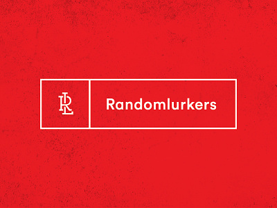 Randomlurkers Logo box logo monogram type