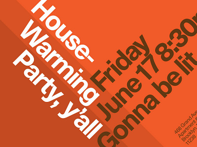 Housewarming haas international typographic style neue poster sans sans serif swiss tags unica