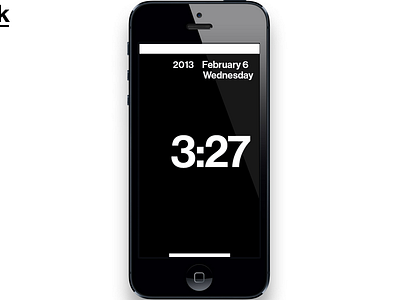 Vignelli Clock app clock helvetica iphone ui ux vignelli