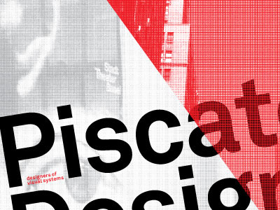 Piscat basel black city halftone modern modernism new photo photograph poster red swiss type typography white york