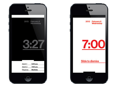 More Neue Klok Grotesk alarm app calendar clock experience helvetica interface iphone mobile modern swiss time typography ui user ux