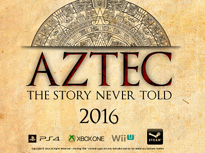 Aztec Logo Teaser photoshop teaser videogame