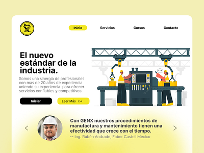 Website for GENX graphic design ui web
