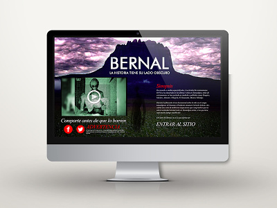 Bernal Website Mockup awarded design designerlife fullscreen mockup movie web web design webby webdesign website