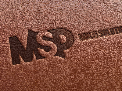 MSP Logo Leather Stamp