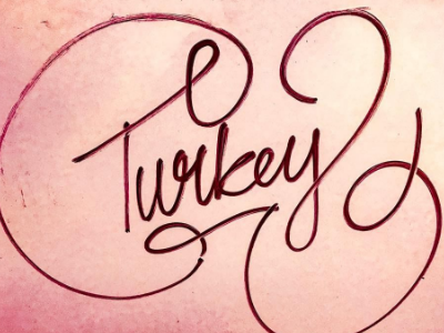 Turkey Lettering Project brush lettering logo