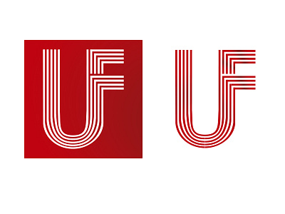 Logo UF company corporate industrial logo