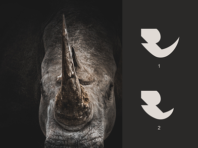 R for RHINO⁣⁣ black white fibonacci geometric logo golden ratio hidden meaning logo logo designer logotype designer monogram multiple choice r letter r logo rhino rhino logo rhino mark