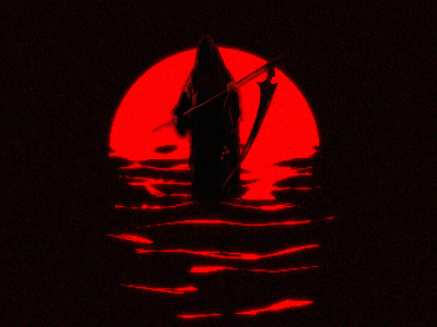 Death azrael black blood blood sea death micro animation red red sea terror