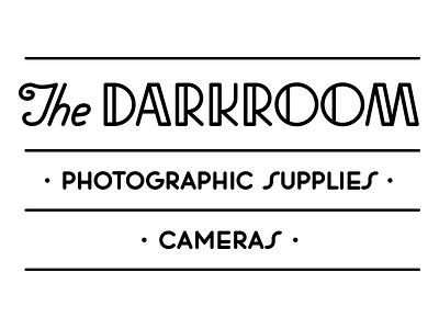 Darkroom darkroom letters type