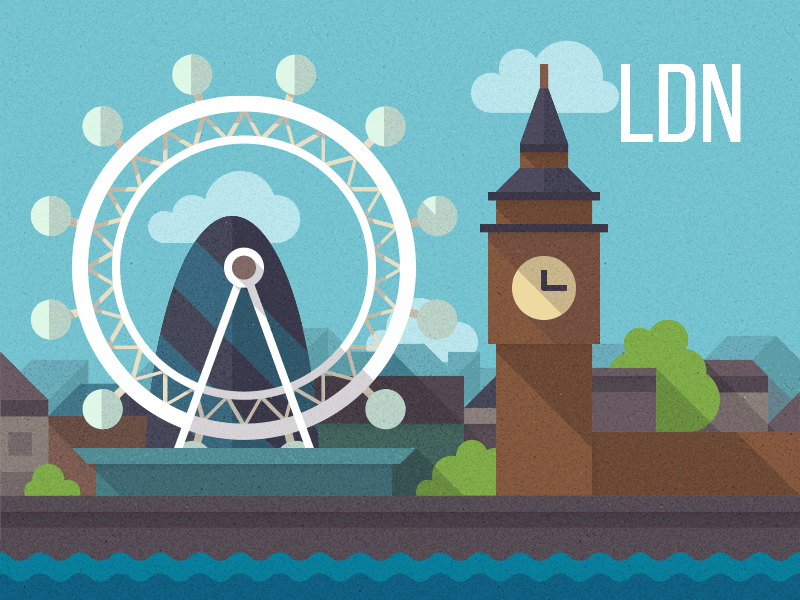 LDN animation cities city flat gif london loop