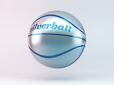 Silverball 3d ball silver turbaba