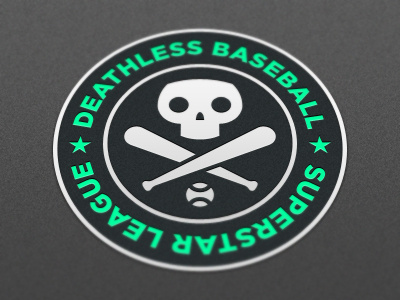 Deathless Baseball ball baseball bat emblem vector