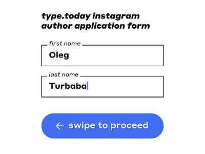 Introduction iconoteka input interaction interface register form registration turbaba