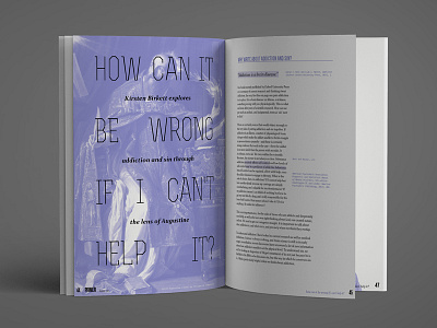 how can it be wrong...? augustine fiec magazine primer print publication spot color spot colour theology