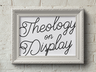 theology on display art fiec frame painting theology white