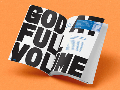full volume fiec god magazine primer spot colour theology typogaphy