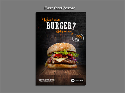 Fast Food Poster fast food fast food banner fast food poster photoshop banner photoshop fast food poster