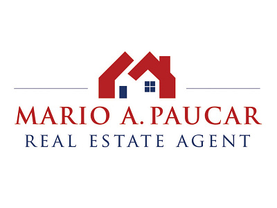 Mario Paucar Real Estate identity logo real estate