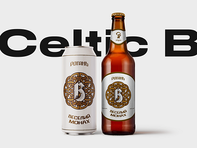 Typographic Beer Labels | B MCKP branding celtic design illustration letter ornament package packaging typography