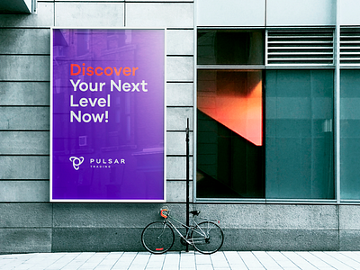 Pulsar | Identity Case bicycle branding business case city citylight crypto design identity logo poster pulsar street town wall window