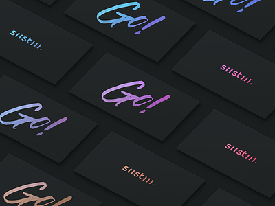 Siistm | Logo, Identity & Cards black card minimal typography
