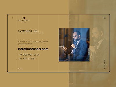 Modinori Hotel Project | Website Design GOLD