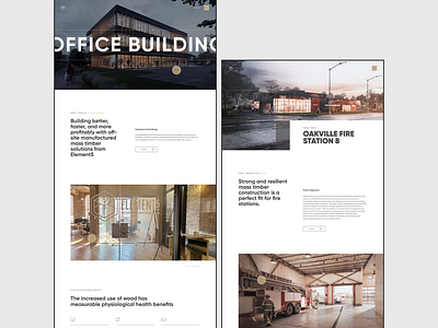 Element5 | Website Design PAGES build building minimal modern strong tomber wood