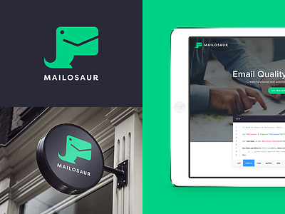 Mailosaur branding branding design email font handmade logo website