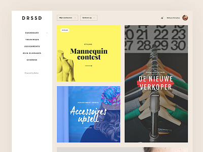 DRSSD dashboard application concept dashboard design fashion