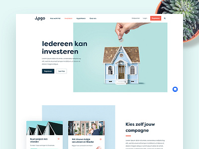 Jungo clean design flat homepage pastel webdesign