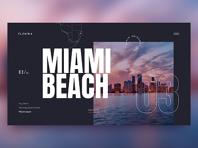 Miami Beach design homepage webdesign