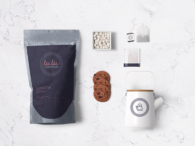 Lulu Cookie Studio Branding bakery branding concept cookie studio corporate design flat graphic graphic design idea identity logo logodesign logotype minimal rebrand roaster teapot typography